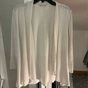 Notations Ivory Open Front Cardigan